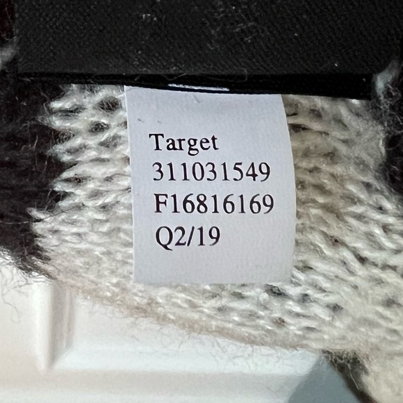 Who What Wear Zigzag Pattern Sweater in Black and Cream Size XL - Picture 6 of 6